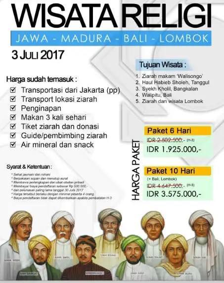 Contoh Pamflet Wisata Religi Walisongo